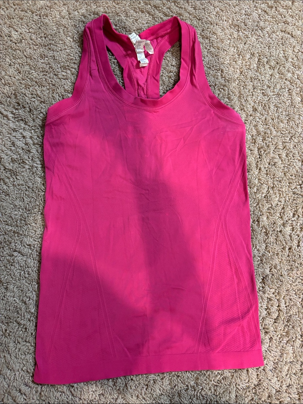 Athleta Hot Pink Racerback Tank with Supportive Fit